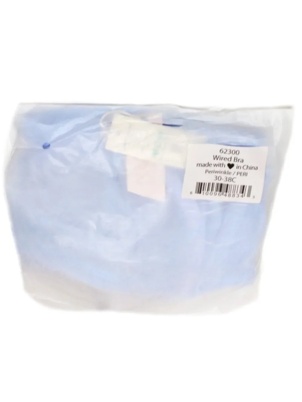 We are HAH Wired Bra Periwinkle Blue Size 30-38D #62300